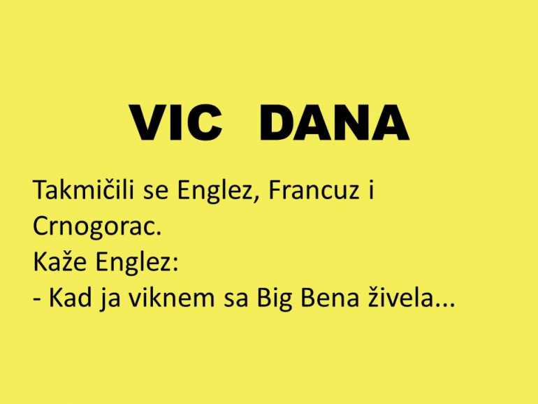 VIC DANA: Međunarodno takmičenje