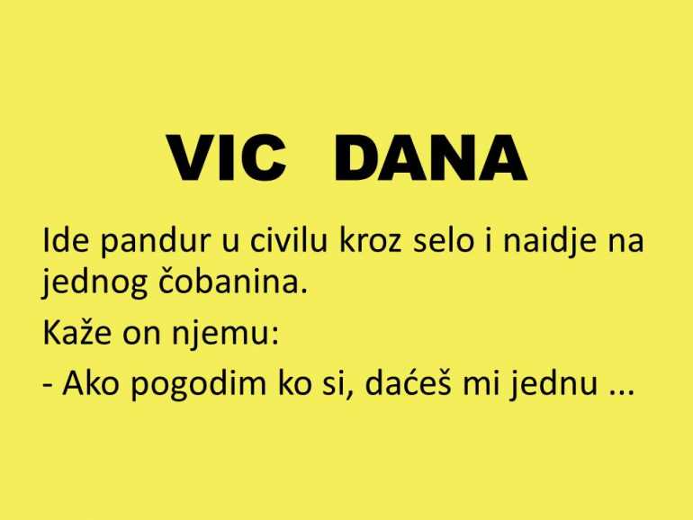 VIC DANA: Pandur i čobanin