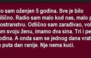 BIO SAM OŽENJEN 5 GODINA, RADIO SAM MALO KOD NAS MALO U INOSTRANSTVU…