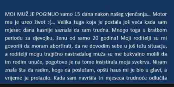 MOJ MUŽ JE POGINUO SAMO 15 DANA NAKON NAŠEG VJENČANJA…