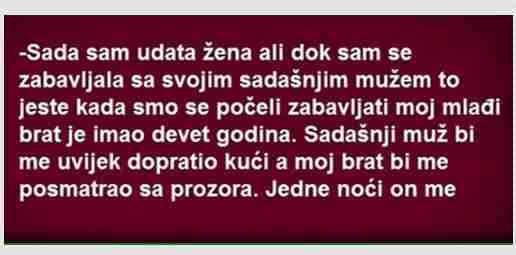 SADA SAM UDATA ŽENA ALI DOK SAM SE ZABAVLJALA SA SVOJIM…