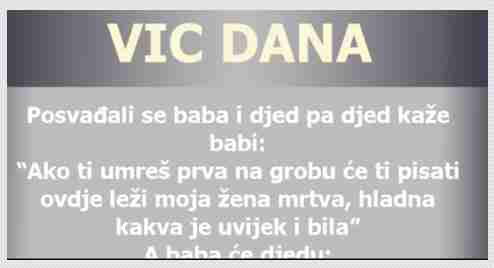 VIC DANA: Poruka na grobu