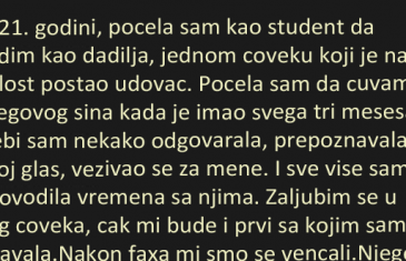 U 21. GODINI, POČELA SAM KAO STUDENT DA RADIM KAO DADILJA