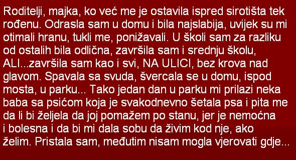 RODITELJI, MAJKA, KO VEĆ ME JE OSTAVILA ISPRED SIROTIŠTA TEK ROĐENU…