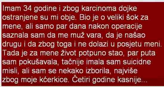 IMAM 34 GODINE I ZBOG KARCINOMA DOJKE…