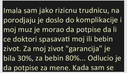 Imala sam jako rizičnu trudnoću…