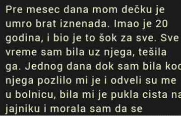 MOM DEČKU JE UMRO BRAT IZNENADA…