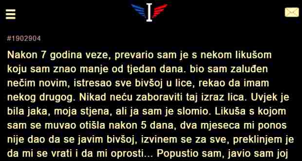 NAKON 7 GODINA VEZE, PREVARIO SAM JE S NEKOM LIKUŠOM KOJU SAM…