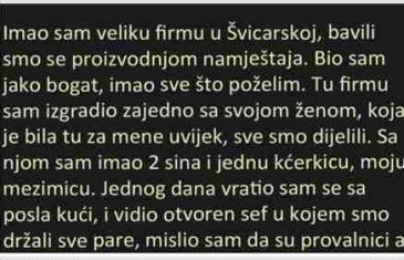 IMAO SAM VELIKU FIRMU U ŠVICARSKOJ, BAVILI SMO SE…