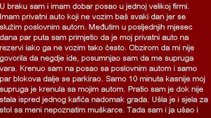 U BRAKU SAM I IMAM DOBAR POSAO U JEDNOJ VELIKOJ FIRMI. IMAM PRIVATNI…