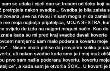 JUČE SAM SE UDALA A DANAS SE CIJELI DAN TRESEM