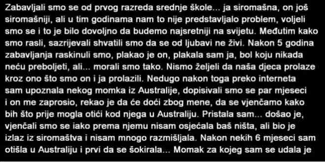 ISPOVIJEST: ZABAVLJALI SMO SE OD PRVOG RAZREDA JA SIROMAŠNA ON JOŠ SIROMAŠNIJI!