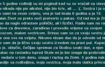 PRIJE 5 GODINA RODITELJI SU MI POGINULI KAD SU SE VRAĆALI…