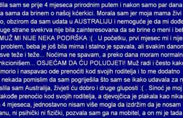 PORODILA SAM SE PRIJE 4 MJESECA PRIRODNIM PUTEM I NAKON SAMO PAR DANA…..