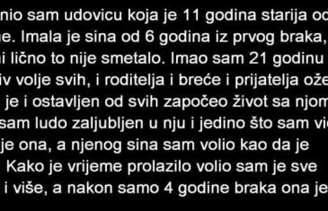 OŽENIO SAM UDOVICU KOJE JE 11 GODINA STARIJA OD MENE…