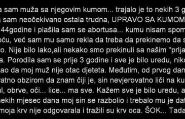 Varala sam muža sa njegovim kumom… trajalo je to nekih 3 godine i onda sam