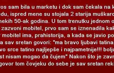 JUTROS SAM BILA U MARKETU I DOK SAM ČEKALA NA KASI U REDU…