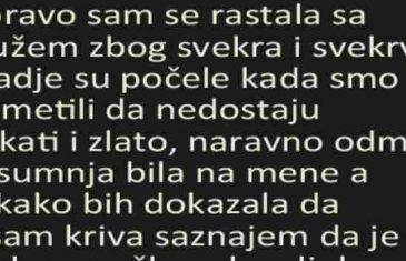 ISPOVIJEST: Upravo sam se rastala od muža zbog svekra i svekrve!