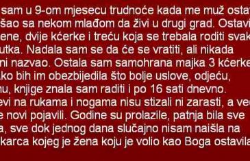 BILA SAM U 9-OM MJESECU TRUDNOĆE KADA ME JE MUŽ OSTAVIO…